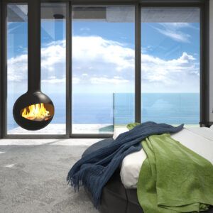 Signi Fires Halo Suspended Fireplace