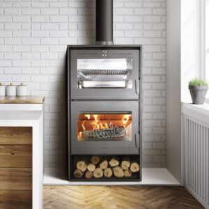 Altea Freestanding Fireplace/Oven Combination