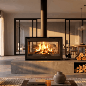 Forge Double Sided Fireplace