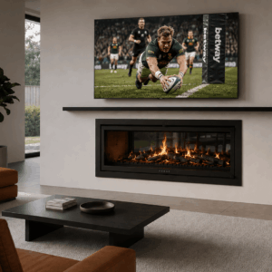 Forge Double Sided Built-In Fireplace